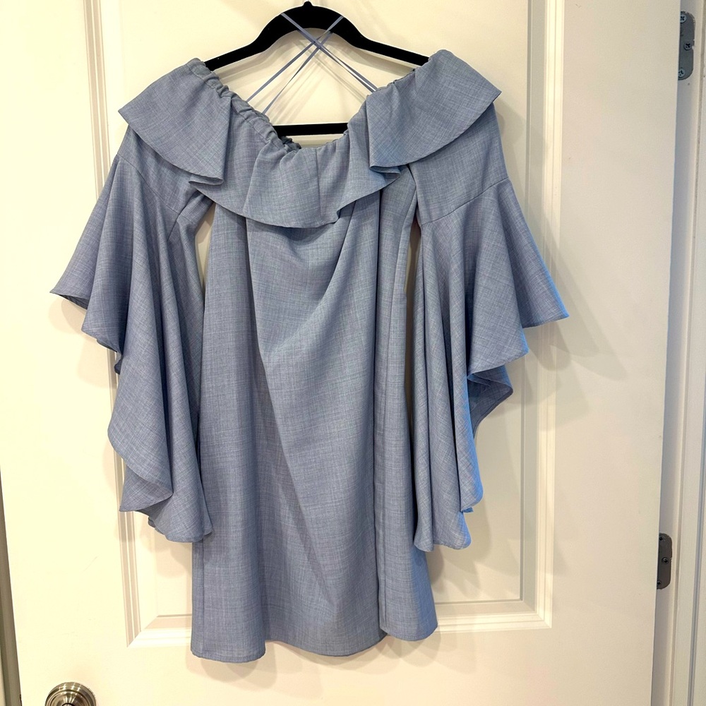 Off the shoulder mini dress